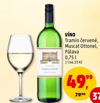 Víno Tramín červený