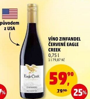 Víno Zinfandel Eagle Creek
