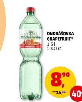 Voda ochucená Ondrášovka