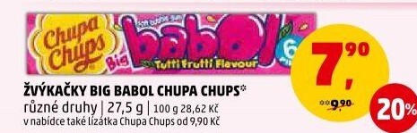Žvýkačky Big Babol Chupa Chups