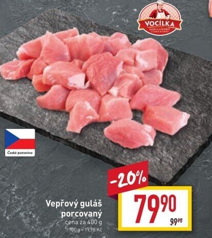 Maso na guláš vepřové Vocílka