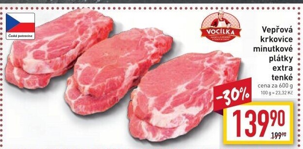 Vepřová krkovice bez kosti Vocílka
