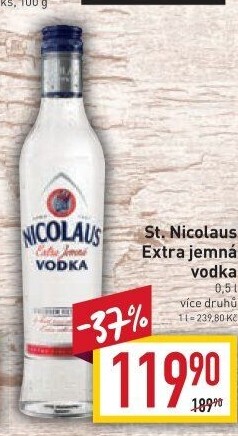 Vodka extra jemná St. Nicolaus