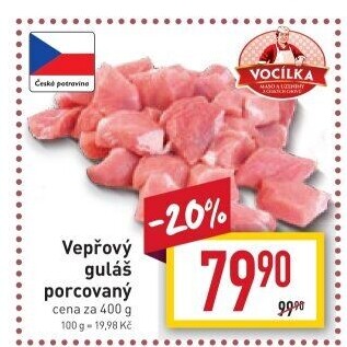 Hovězí maso na guláš Vocílka