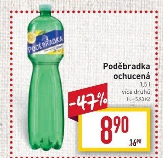 Ochucená voda Poděbradka