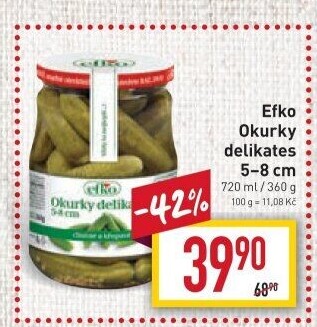 Okurky delikates Efko