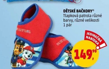 Dětské bačkůrky