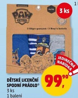 Dětské spodní prádlo
