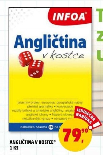 Kniha Angličtina v kostce Infoa