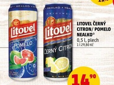 Nealkoholické pivo ochucené Litovel