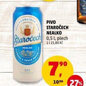 Nealkoholické pivo Staročech
