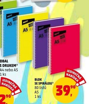 Poznámkový blok A5 MFP paper