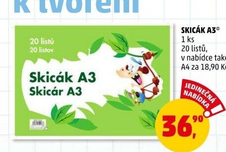 Skicák A3