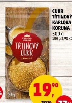 Třtinový cukr Karlova Koruna