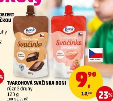Tvarohová kapsička Svačinka Boni