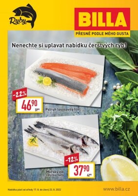 akční leták BILLA 17.8.2022-23.8.2022