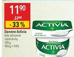 Bílý jogurt Activia Danone