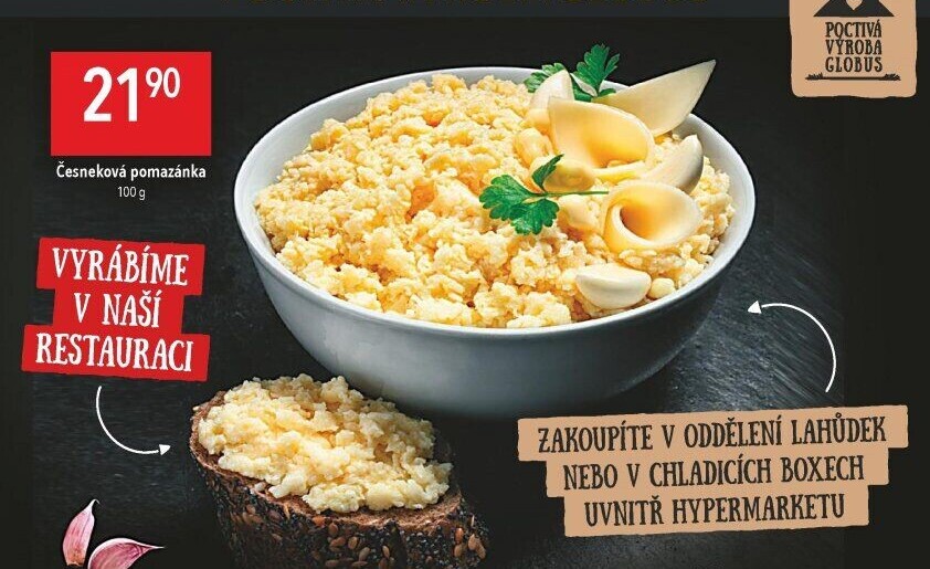 Česneková pomazánka Globus