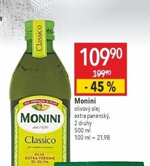 Olivový olej extra panenský Monini
