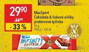 Proteinová tyčinka Infinity Protein Maxsport