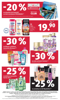 akční leták ROSSMANN drogerie 17.8.2022-30.8.2022