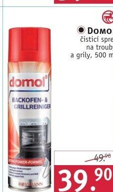 Čistič na trouby a grily ve spreji Domol