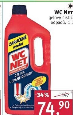Čistič odpadů gelový WC NET
