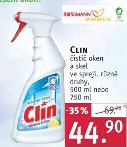 Čistič oken s alkoholem Clin