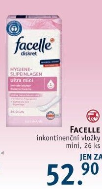 Dámské inkontinenční vložky Facelle
