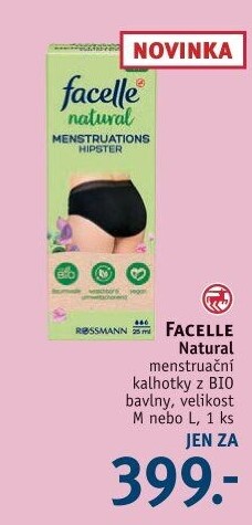 Dámské menstruační kalhotky Natural Facelle