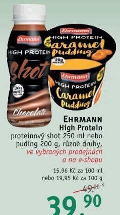 Dezert pudink High protein Ehrmann