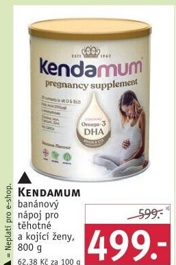 Instantní nápoj pro těhotné a kojící ženy Kendamum Kendamil