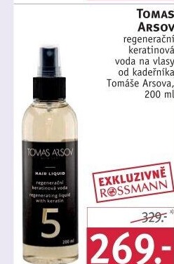 Keratinová vlasová voda Tomas Arsov