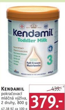 Kojenecká výživa Kendamil