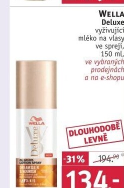Mléko na vlasy ve spreji DeluxeWellaflex