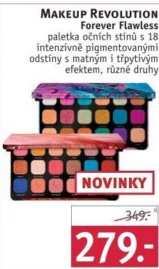 Paletka očních stínů Forever Flawless Makeup Revolution