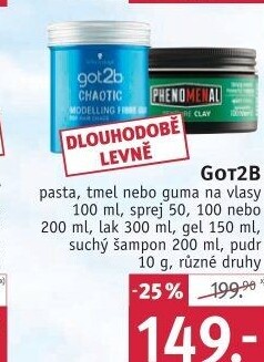 Pasta na vlasy modelovací Got2b Schwarzkopf