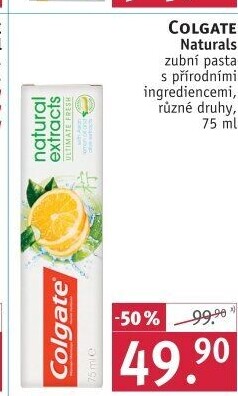 Pasty na zuby Natural Extracts Colgate