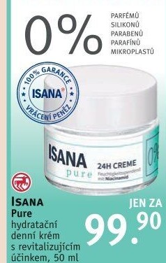 Pleťový krém hydratační Isana Pure