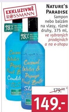 Šampon na vlasy Nature'