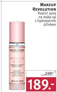 Sprej fixační a hydraztační na make up Makeup Revolution
