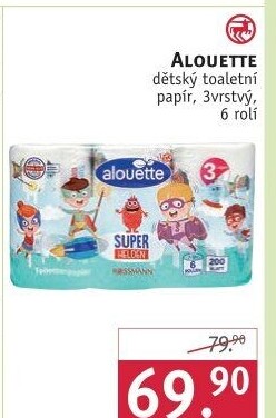 Toaletní papír dětský 3vrstvý Alouette