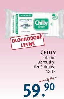 Ubrousky pro intimní hygienu Pocket Chilly
