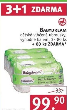 Vlhčené ubrousky dětské Babydream