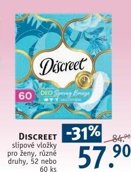 Vložky dámské slipové Discreet