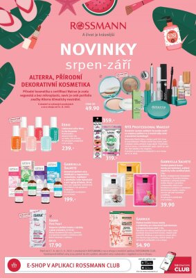 akční leták ROSSMANN drogerie 17.8.2022-13.9.2022