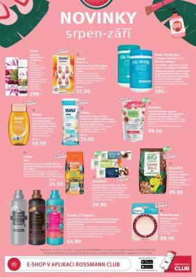 akční leták ROSSMANN drogerie 17.8.2022-13.9.2022