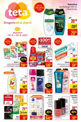 akční leták Teta drogerie 18.8.2022-29.8.2022