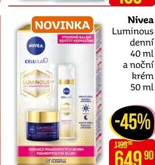 Balení krémů Cellular Luminous Nivea