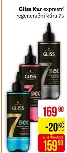 Kúra na vlasy 7 sec Gliss Kur Schwarzkopf